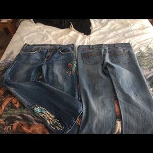 2 pairs of Cowgirl Tuff jeans